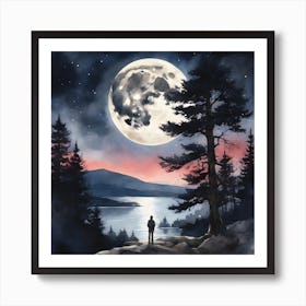 Full Moon Art Print