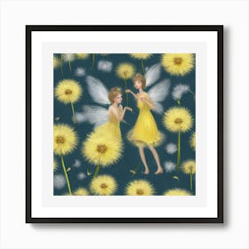 Fairy Dandelion Art Print