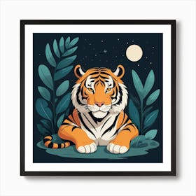 Default Tiger Doesnt Lose Sleep Animal Art Print 3 Art Print