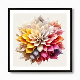 Dahlia Flower 3 Art Print