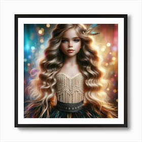Doll With Long Hair Art Print