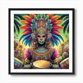 Afro-Caribbean Print Art Art Print