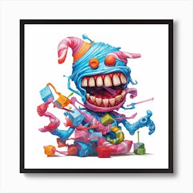 Candy Monster 1 Art Print