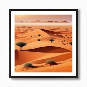 Desert Landscape 53 Art Print