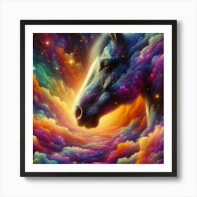 Horse In The Clouds 1 Art Print