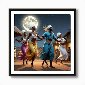 African Dancers 1 Art Print