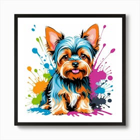 Graffiti Yorkshire Terrier Art Print