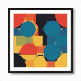 Circles And Squares Art Print