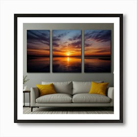 Beautiful Living Room Canvas Art 1 Art Print