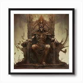 Monstrous Throne Art Print