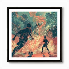 Futsal Game Art Print