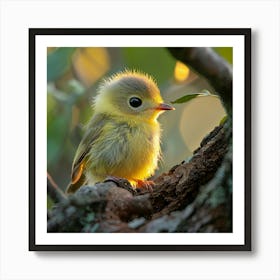 Yellow Bird In A Tree Art Print