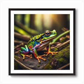 Colorful Tree Frog 1 Art Print