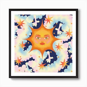 Dragon Sunshine Art Print