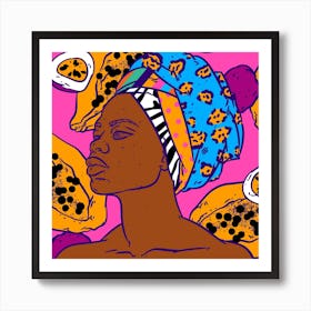 African Inspiration Square Art Print