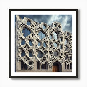 Building With A Lot Of Holes Art Print