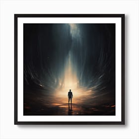 Man In The Cave Art Print