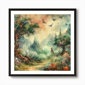 Fairytale Forest 9 Art Print