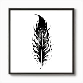 Feather Tattoo Design 4 Art Print