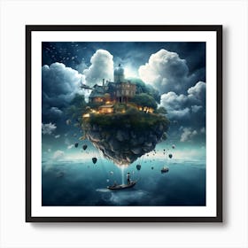 Island In The Sky 1 Art Print