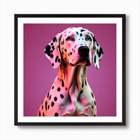 Dalmatian Canvas Art, Dalmatian, colorful dog illustration, dog portrait, animal illustration, digital art, pet art, dog artwork, dog drawing, dog painting, dog wallpaper, dog background, dog lover gift, dog décor, dog poster, dog print, pet, dog, vector art, dog art Art Print