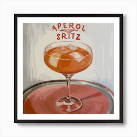 Aperol Spritz Orange - Aperol, Spritz, Aperol spritz, Cocktail, Orange, Drink 19 Art Print