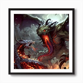 Dragons And Demons Art Print