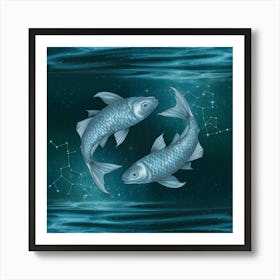 Zodiac Fish 16 Art Print