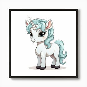 Cute Unicorn 284 Art Print