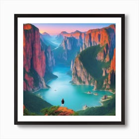 Chinese Landscape Painting Art Print