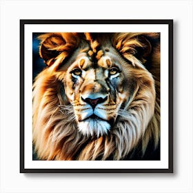 Lion Portrait 16 Art Print