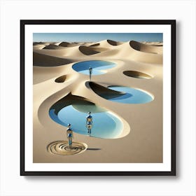 Sand Dunes Art Print