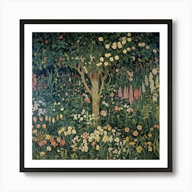 Garden Of Flowers Art Art Print