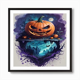 Halloween Pumpkin Art Print