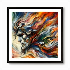 Abstract Of A Man 1 Art Print