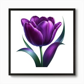 Purple Tulip 2 Art Print