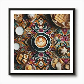 Coffee And Desserts Art Print