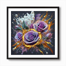 Gorgeous colorful spring flowers 2 Art Print