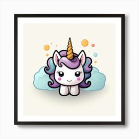 Cute Unicorn 392 Art Print