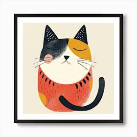 Charming Illustration Cat 2 Art Print