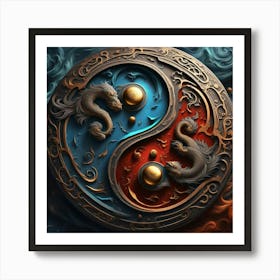 Yin Yang 8 Art Print