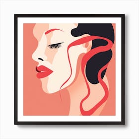 Woman'S Face 24 Art Print