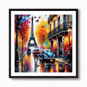 Paris At Night Art Print