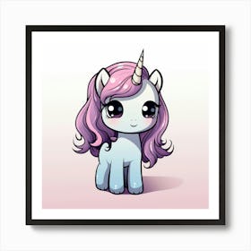 Cute Unicorn 655 Art Print