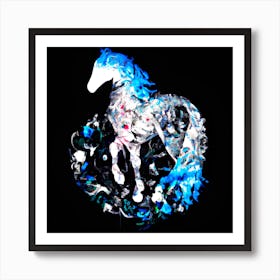 Horse Silhouette Art Print