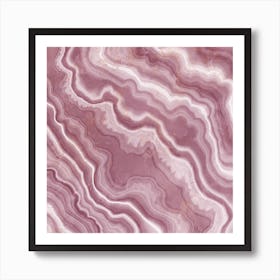 Pink Agate Texture 06 Art Print