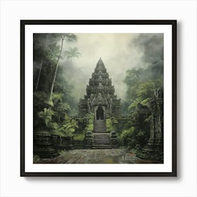 Temple In The Jungle 6 Art Print