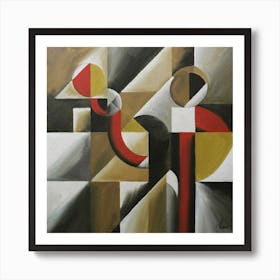 Abstract Painting Cubismo Abstract 1 Art Print