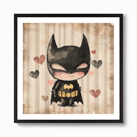 Batman Baby Valentines day Art Print