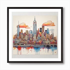 New York City Skyline Art Print